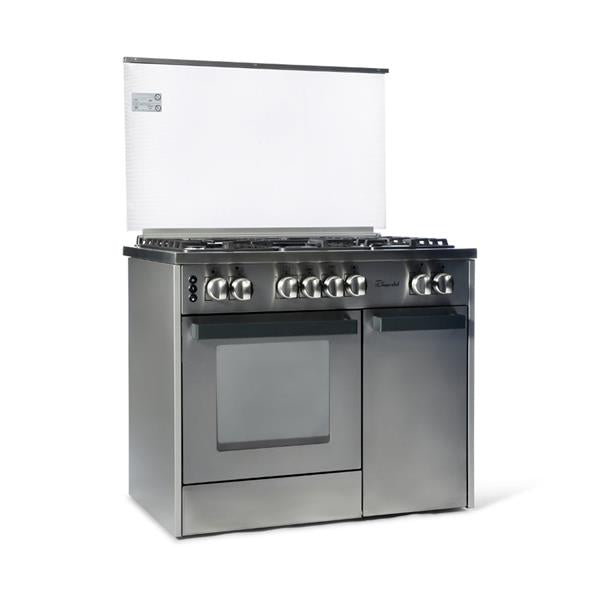 Free standing Cooker bottle compartment Semi Pro Stainless Steel 60 x 90